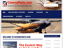 Tablet Screenshot of cessnaparts.com